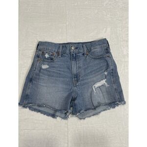 Gap Womens Jean Shorts 29/8 - 3" Cheeky Cutoffs Denim Distressed High Rise